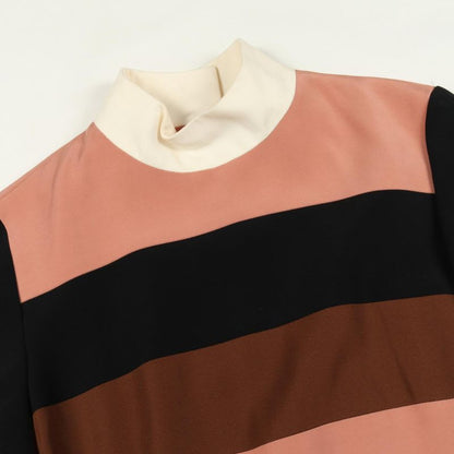 Fendi Dress Black Orange Rayon Silk