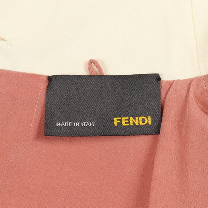 Fendi Dress Black Orange Rayon Silk