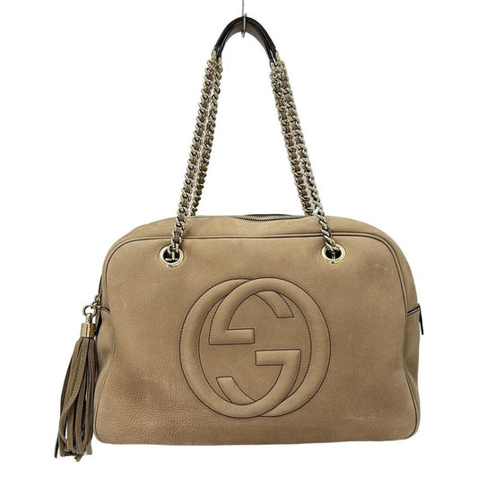 Gucci Shoulder Bag Soho 353126 Brown Chain Shoulder Tassel
