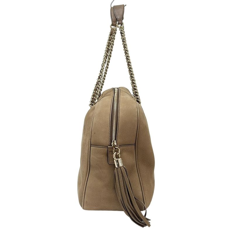 Gucci Shoulder Bag Soho 353126 Brown Chain Shoulder Tassel