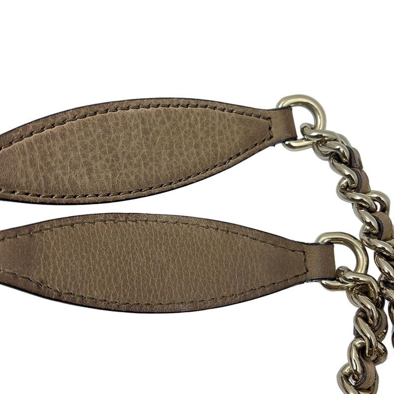 Gucci Shoulder Bag Soho 353126 Brown Chain Shoulder Tassel