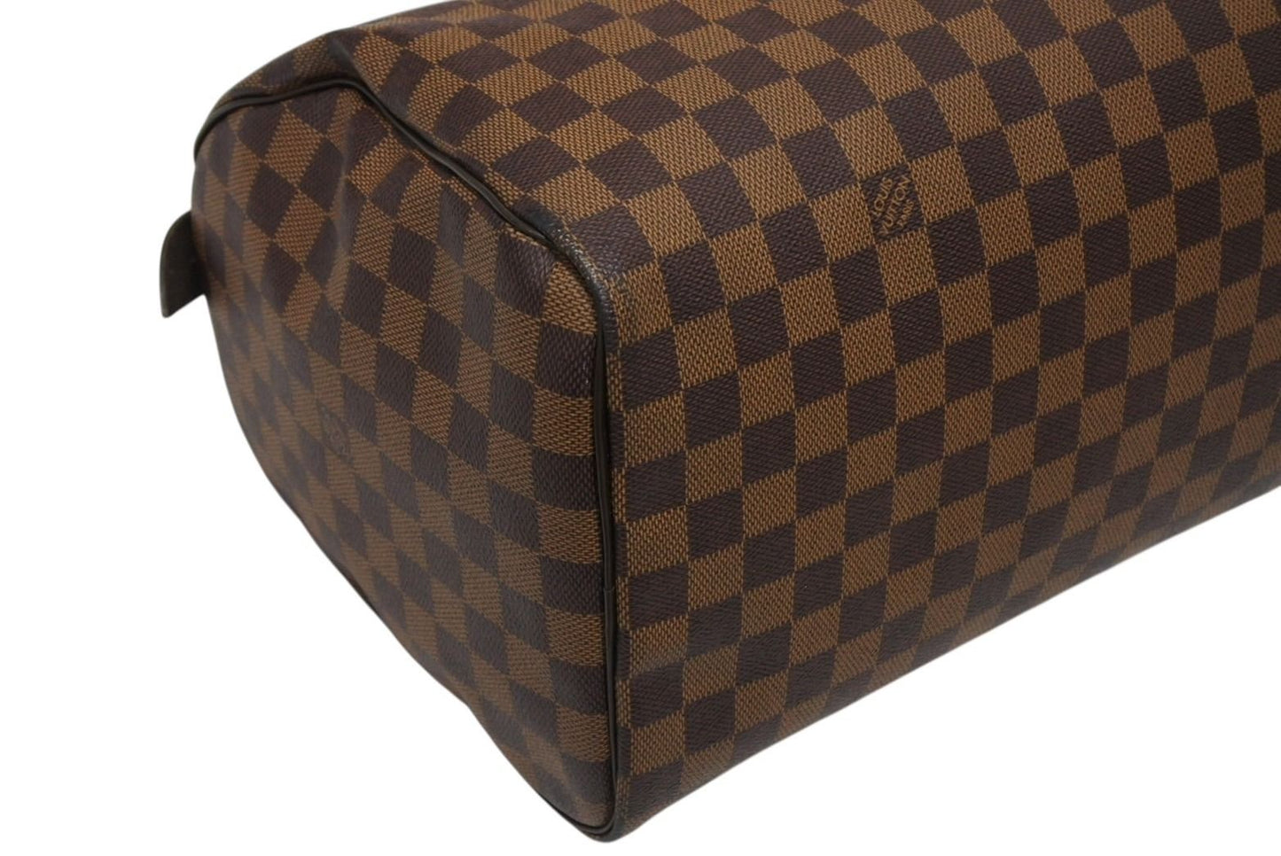 Louis Vuitton Speedy 35 Damier Azur Handbag Brown Beige — view 7