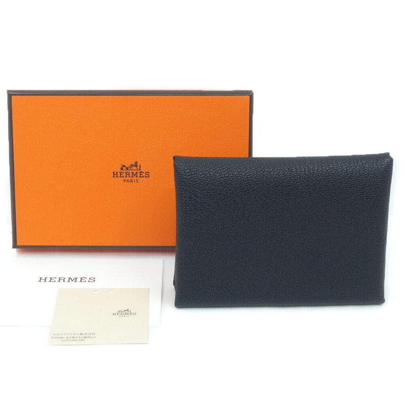 Hermes 082977ck Calvi Duo Coin Case K Engraved 2025 Manufactured