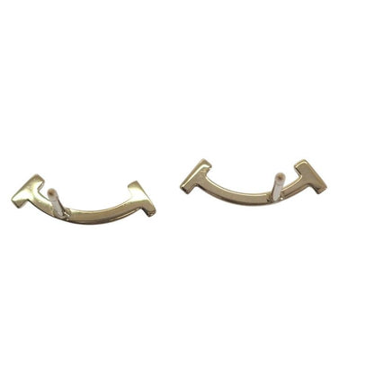 Tiffany & Co Smile Mini Earrings 18K Yellow Gold Women's