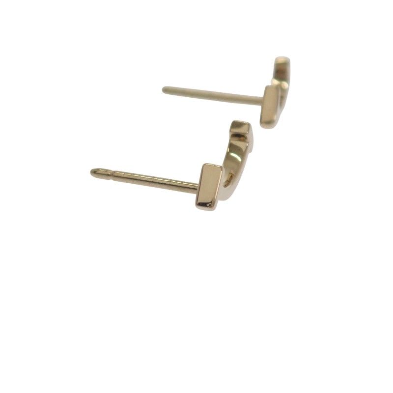 Tiffany & Co Smile Mini Earrings 18K Yellow Gold Women's