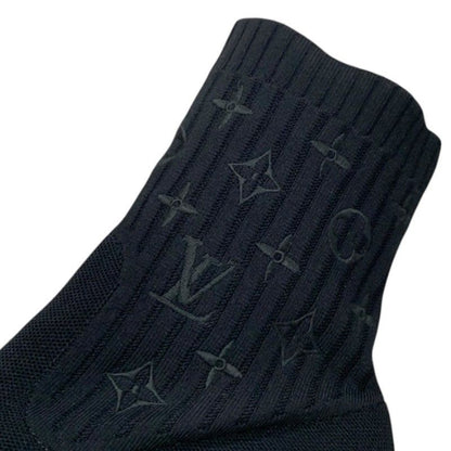 Louis Vuitton Silhouette Line Monogram Boots Short Shoes Fabric Leather