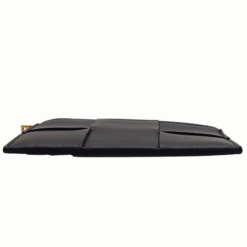 Bottega Veneta Maxi Intrecciato Cassette Zipper VCQC Card Case Calf Navy