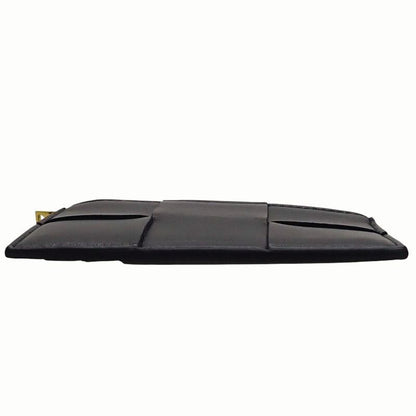 Bottega Veneta Maxi Intrecciato Cassette Zipper VCQC Card Case Calf Navy