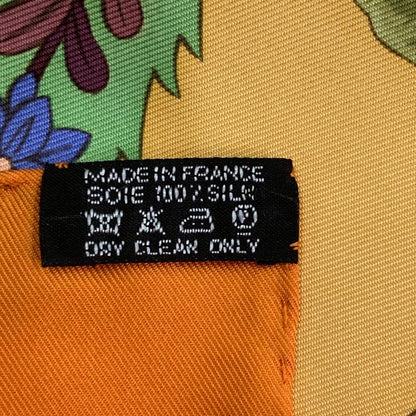 Hermes Scarf Silk Carre 90 Sarasvati Talent Orange