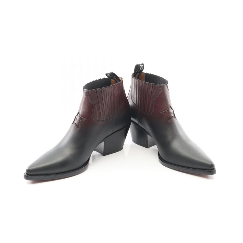 Dior Boots Kci508shcs31x38.5 Black Rouge Leather Boots Women's