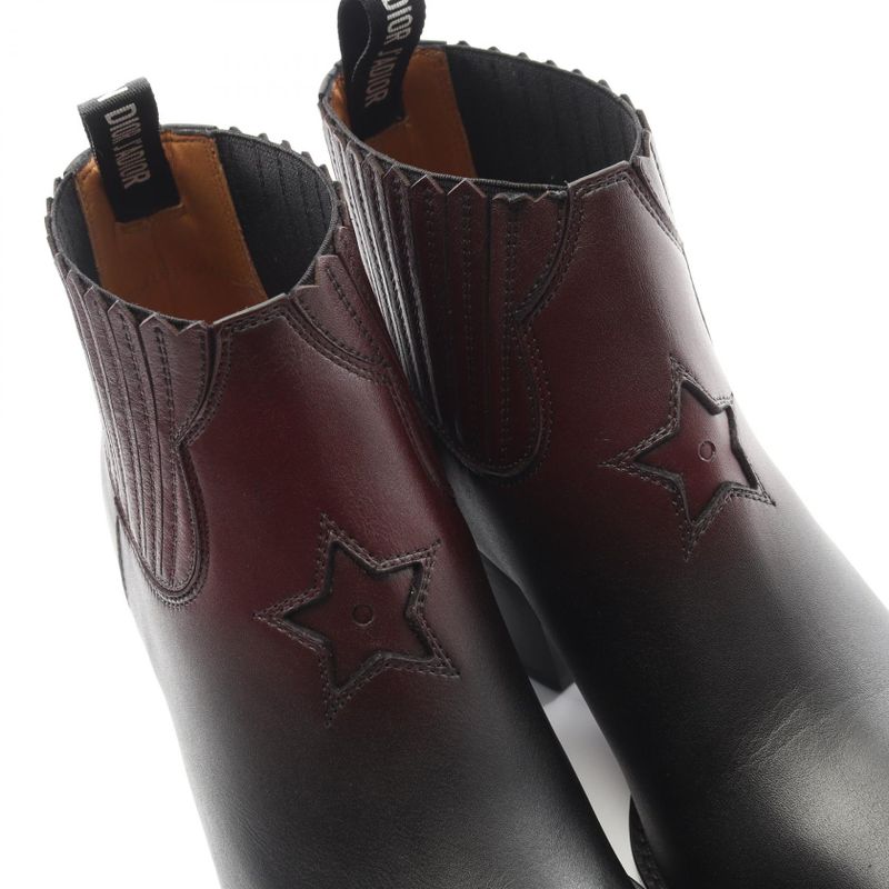 Dior Boots Kci508shcs31x38.5 Black Rouge Leather Boots Women's