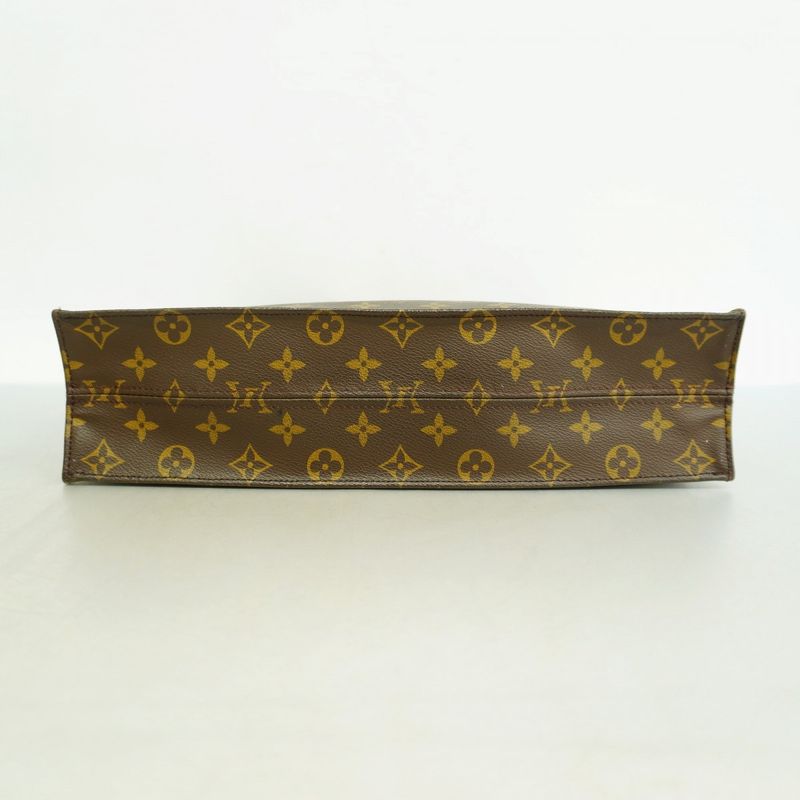 Louis Vuitton Tote Bag Monogram Sac Plastic M51140 Brown Men's Women's Unisex