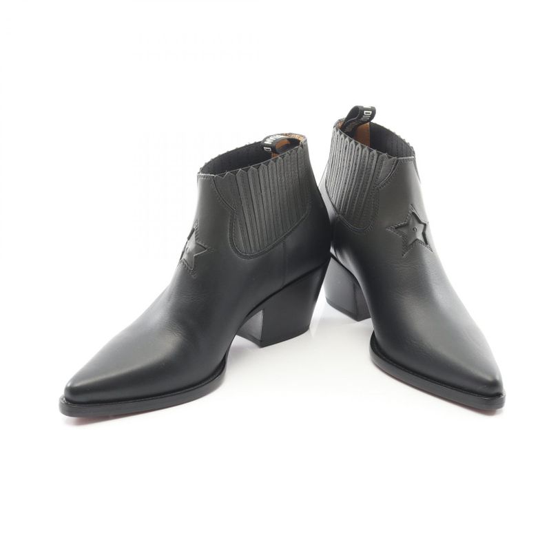 Dior Boots Kci508shcs34x37 Black Rouge Leather Boots Women's