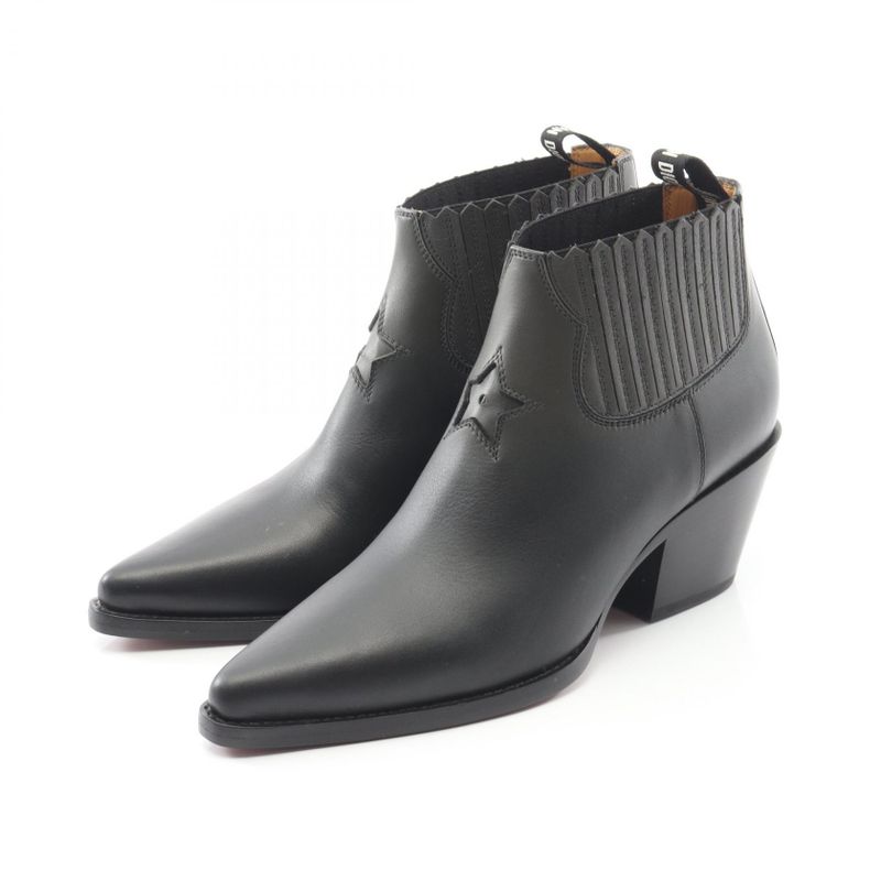 Dior Boots Kci508shcs34x37 Black Rouge Leather Boots Women's