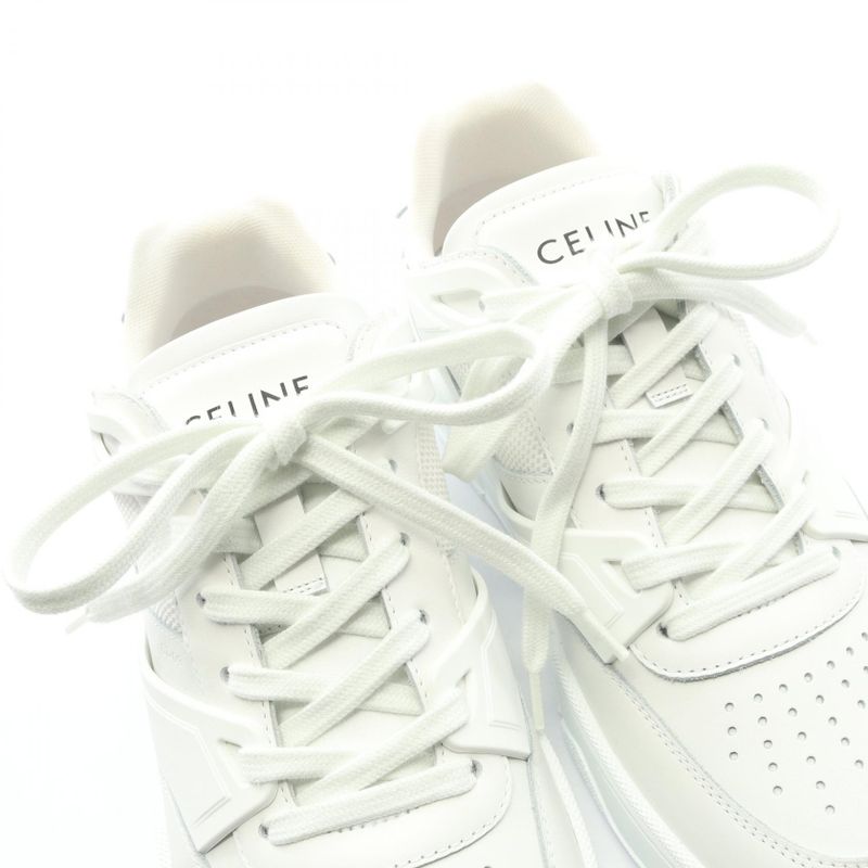 Celine Sneakers Ct-09 Lace Up 361564995c01op42 White Leather Sneakers Men's