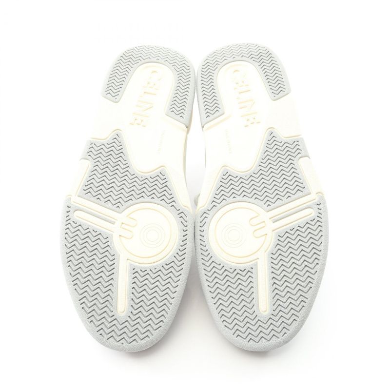Celine Sneakers Triomphe 361554995c00dp40 White Gray Beige Leather Sneakers
