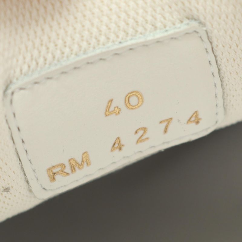 Celine Sneakers Triomphe 361554995c00dp40 White Gray Beige Leather Sneakers