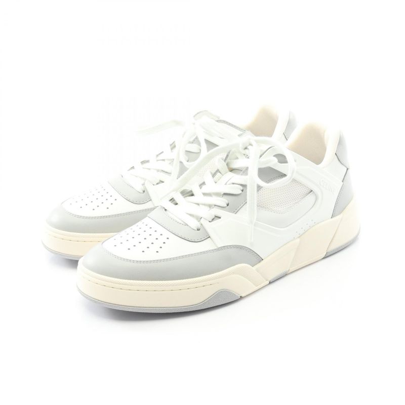 Celine Sneakers Triomphe 361554995c00dp40 White Gray Beige Leather Sneakers