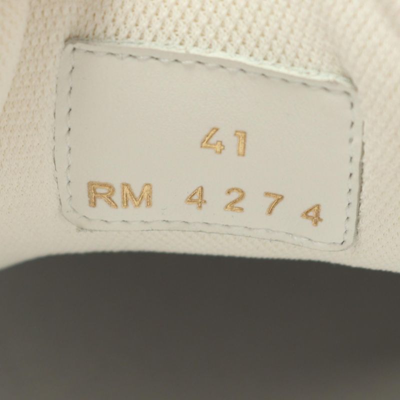 Celine Sneakers Triomphe 361554995c00dp41 White Gray Beige Leather Sneakers