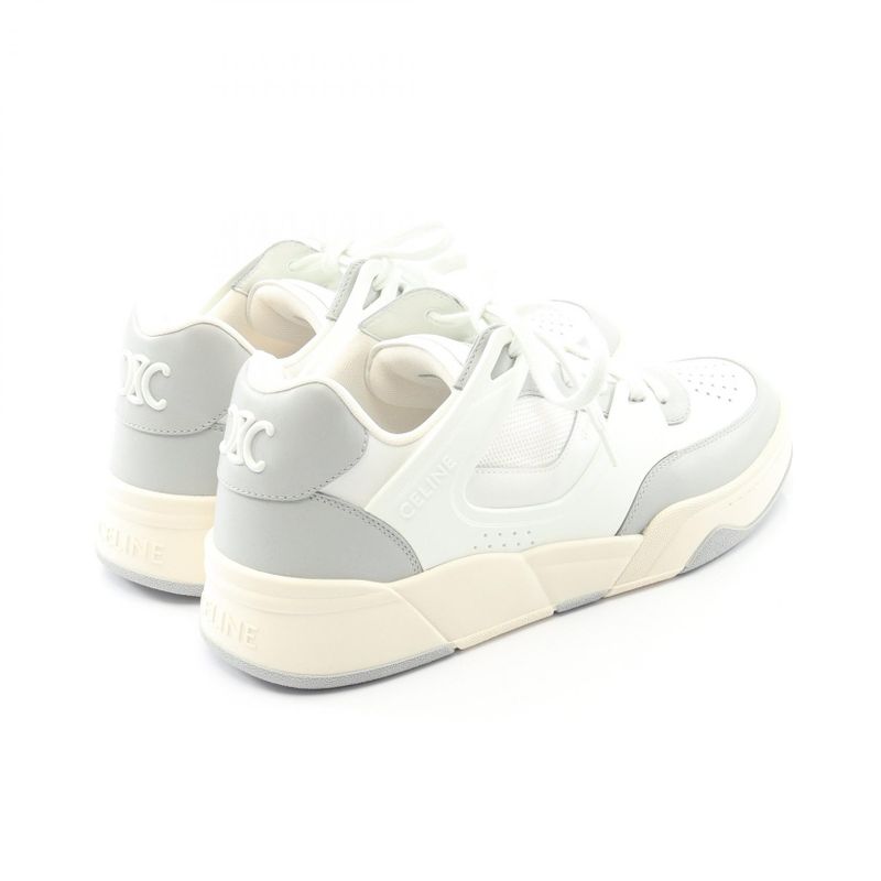 Celine Sneakers Triomphe 361554995c00dp44 White Gray Beige Leather Sneakers