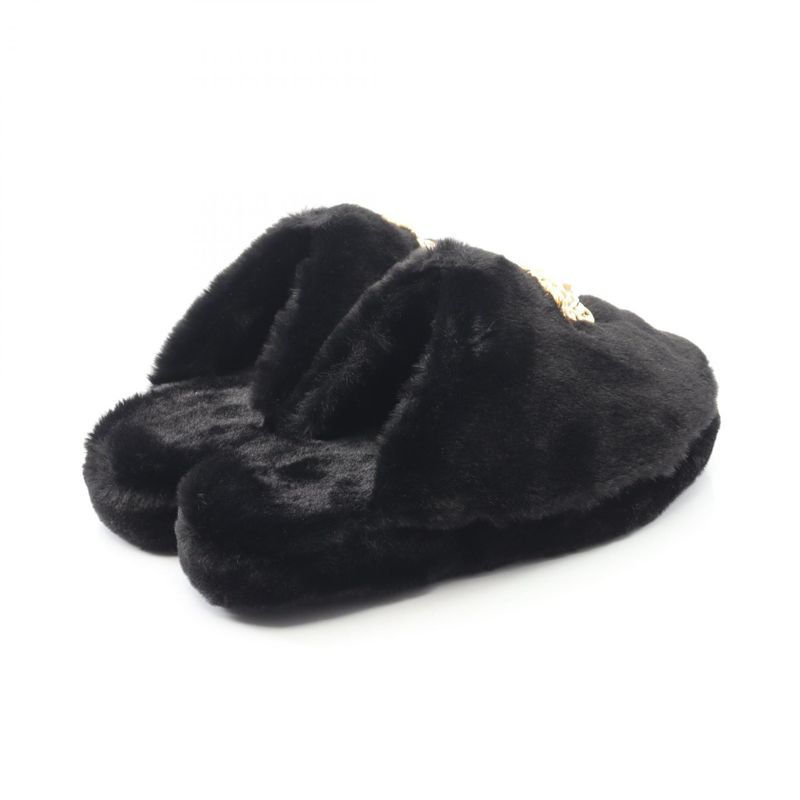 Versace Sandals Medusa Zsl000008zpl00011 Black Other Slippers Women's