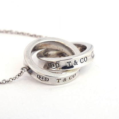 Tiffany & Co Necklace Interlocking Silver 925 Women's