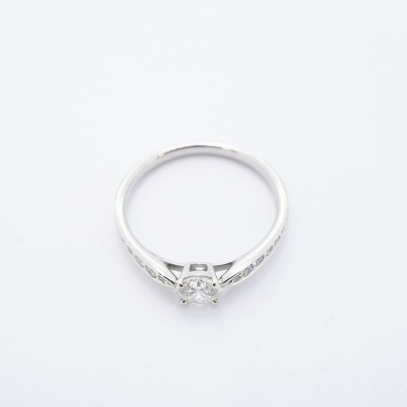 Tiffany & Co Ring Harmony Pt950 Platinum Diamond 0.40ct No 11 Ladies