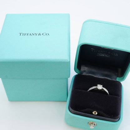Tiffany & Co Ring Harmony Pt950 Platinum Diamond 0.40ct No 11 Ladies