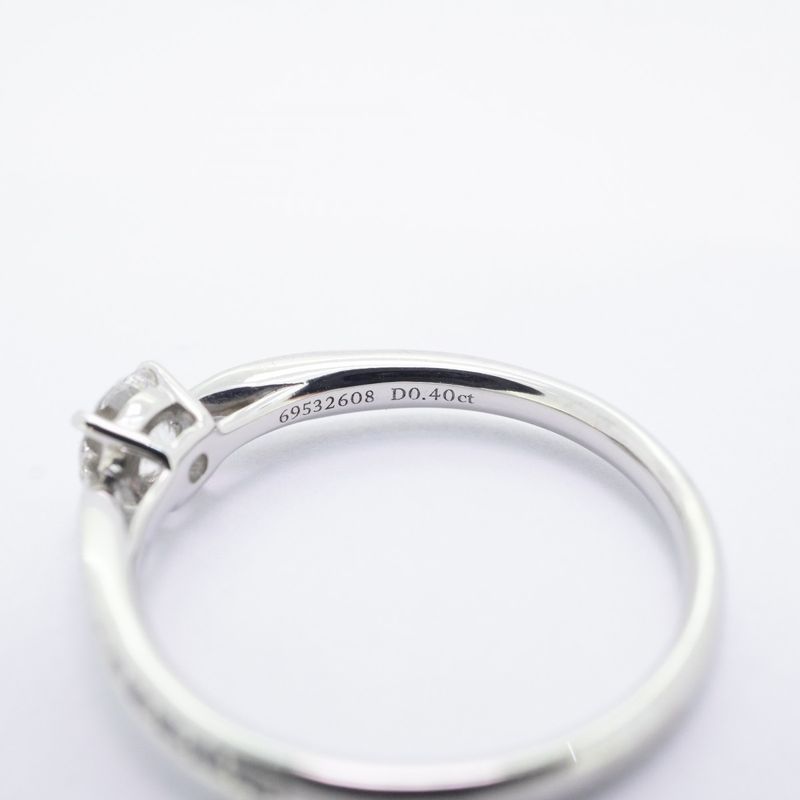Tiffany & Co Ring Harmony Pt950 Platinum Diamond 0.40ct No 11 Ladies