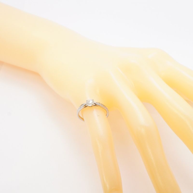 Tiffany & Co Ring Harmony Pt950 Platinum Diamond 0.40ct No 11 Ladies