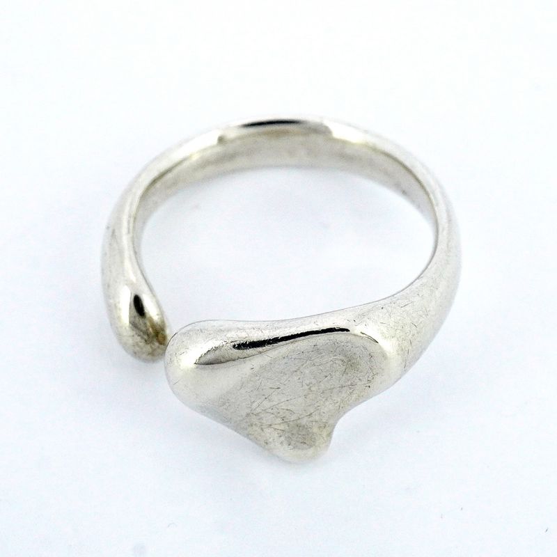 Tiffany & Co Ring Full Heart Silver 925 No 12 Women's