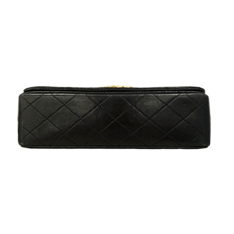 Chanel Shoulder Bag Matelasse Decacoco Lambskin Black Gold Hardware Women's