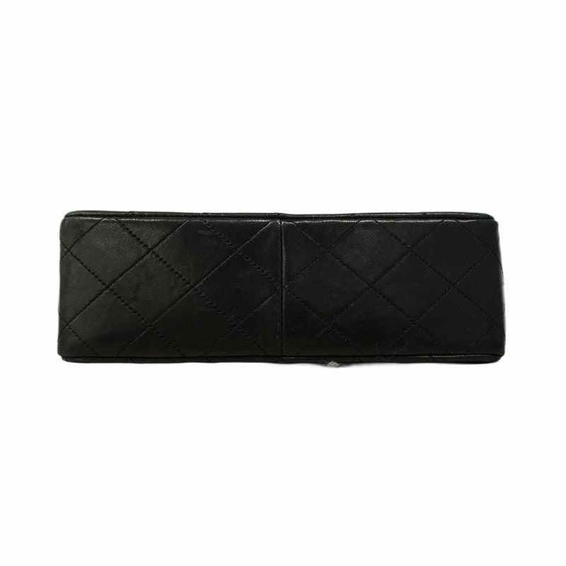 Chanel Shoulder Bag Matelasse Lambskin Black Gold Hardware Women