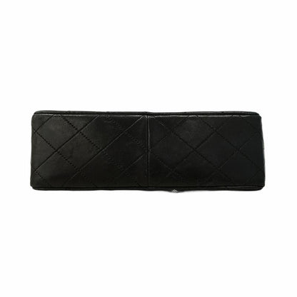 Chanel Shoulder Bag Matelasse Lambskin Black Gold Hardware Women