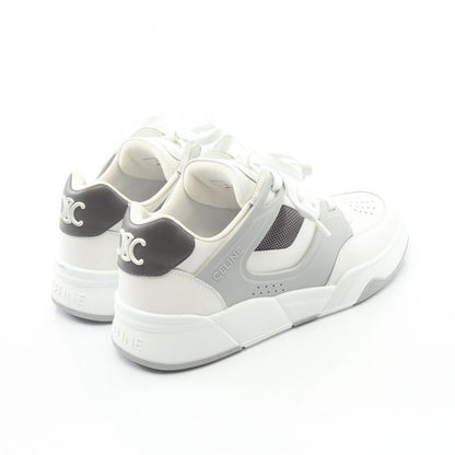 Celine Sneakers Triomphe 361554995c01dq42 White Gray Leather Sneakers Men's