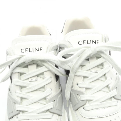 Celine Sneakers Triomphe 361554995c01dq42 White Gray Leather Sneakers Men's