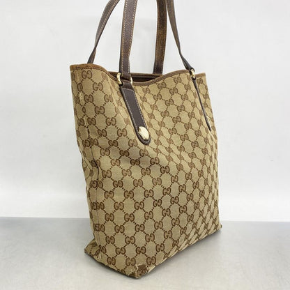 Gucci Tote Bag GG Canvas 153009 Canvas Brown Gold Hardware Ladies