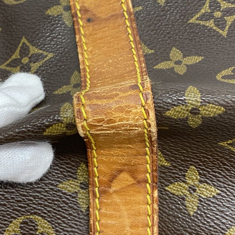 Louis Vuitton Boston Bag Monogram Keepall Bandouliere 60 M41412 Brown Men Women