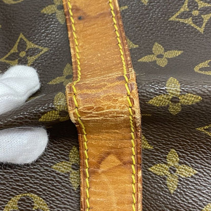 Louis Vuitton Boston Bag Monogram Keepall Bandouliere 60 M41412 Brown Men Women