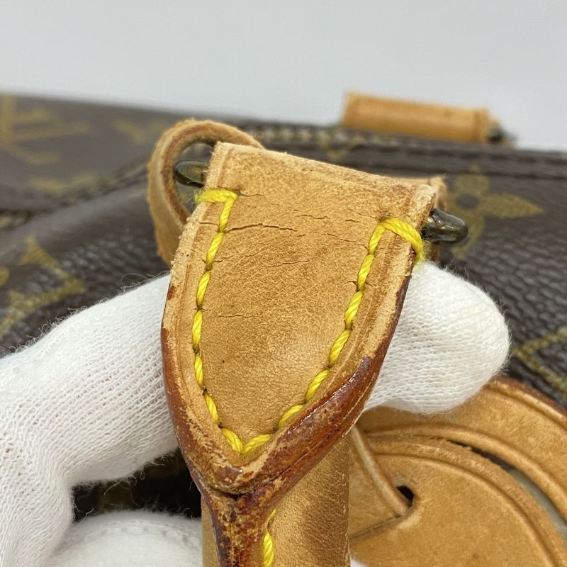 Louis Vuitton Boston Bag Monogram Keepall Bandouliere 60 M41412 Brown Men Women