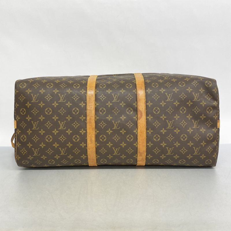 Louis Vuitton Boston Bag Monogram Keepall Bandouliere 60 M41412 Brown Men Women