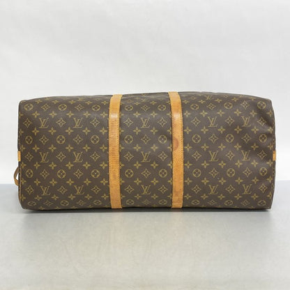 Louis Vuitton Boston Bag Monogram Keepall Bandouliere 60 M41412 Brown Men Women