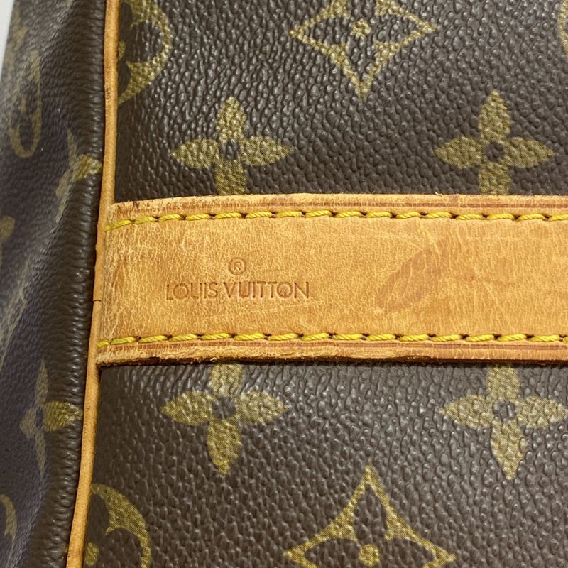 Louis Vuitton Boston Bag Monogram Keepall Bandouliere 60 M41412 Brown Men Women