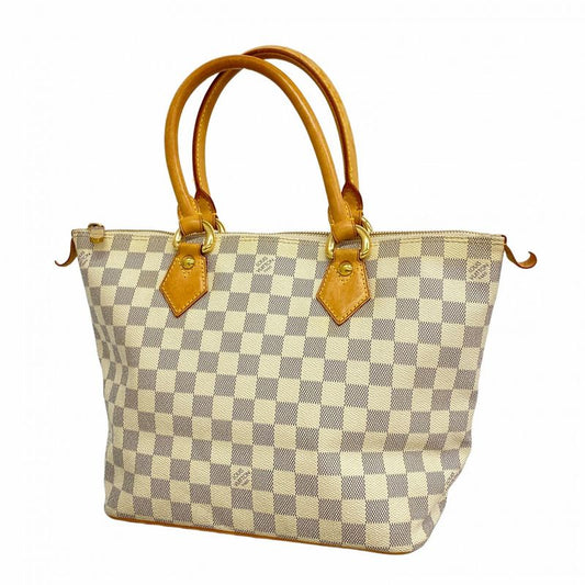 Louis Vuitton Tote Bag Damier Azure Saleya PM N51186 White Ladies