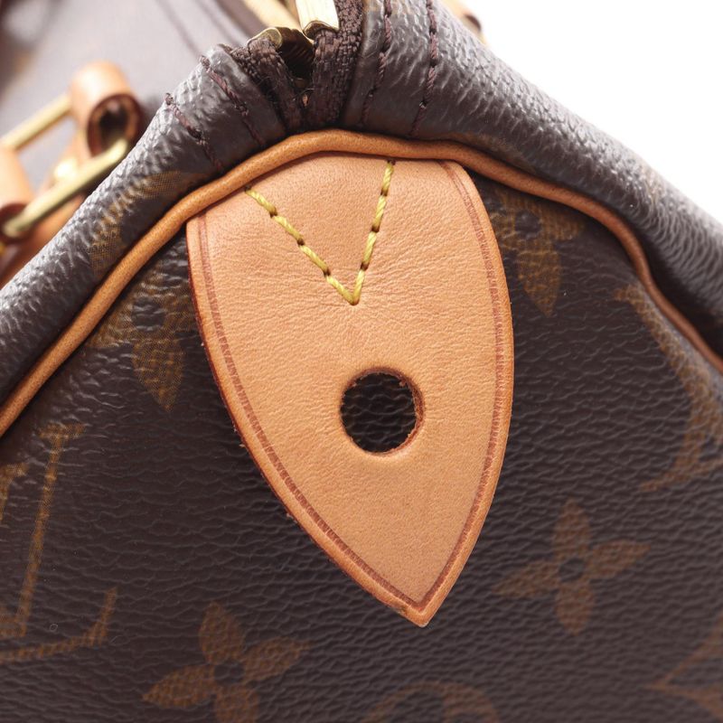 Louis Vuitton Handbag Speedy 30 Monogram M41108 PVC Coated Canvas Leather