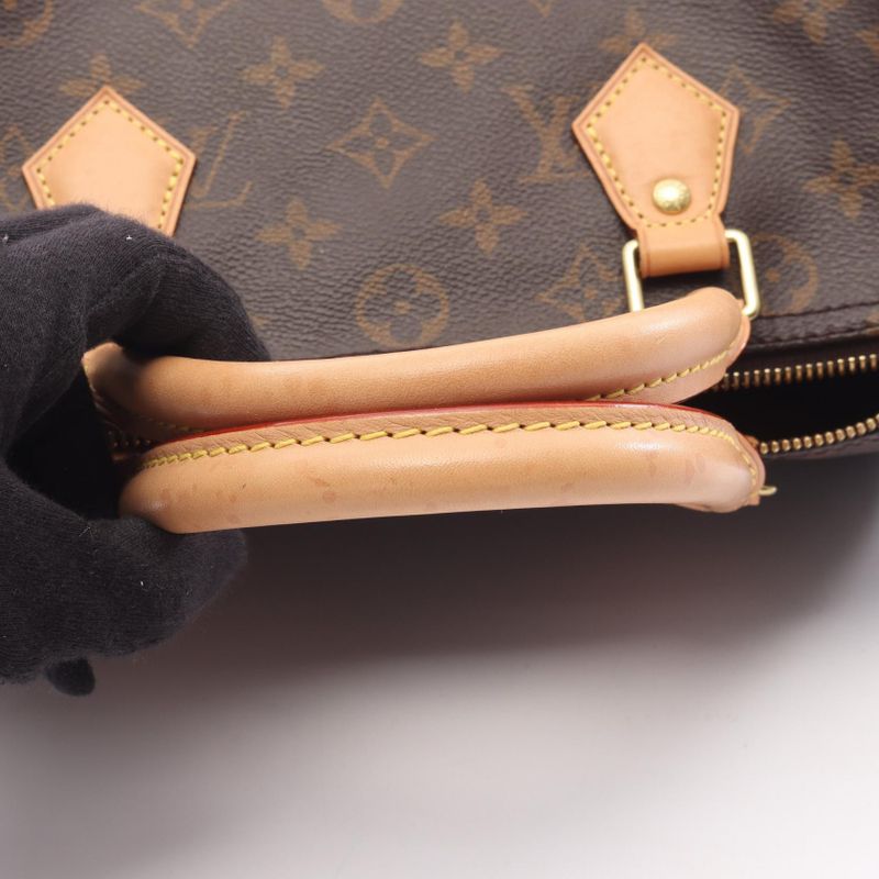 Louis Vuitton Handbag Speedy 30 Monogram M41108 PVC Coated Canvas Leather