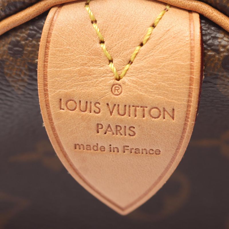 Louis Vuitton Handbag Speedy 30 Monogram M41108 PVC Coated Canvas Leather