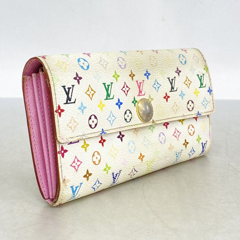 Louis Vuitton Long Wallet Monogram Multicolor Portefeuille Sarah M93744 Rich