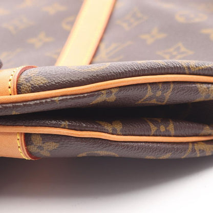 Louis Vuitton Tote Bag Sac Shopping Monogram M51108 PVC Coated Canvas Leather