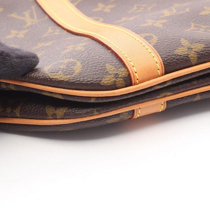 Louis Vuitton Tote Bag Sac Shopping Monogram M51108 PVC Coated Canvas Leather